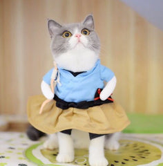 Funny Costume Uniform Suit Party Clothing For Cat Cosplay Clothes