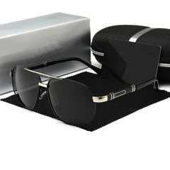 Men Sunglasses With Polarized Square Frames And Sunglasses With Sunglass
