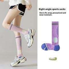 Professional Fitness Compression Stockings Women's Long Compression Running Basketball Socks