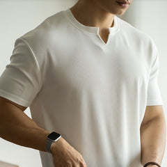 Solid Color Smooth Feeling Ice Silk Loose Sports Commuter Top