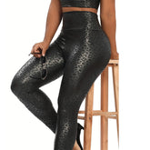 New Cross-border Leopard Print Tight Yoga Trousers