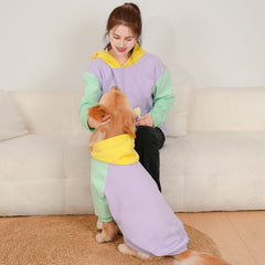 Pet Parent-Child Clothing Multicolor Hoodie Loose