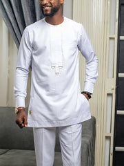 Not Hooded New African Men's Ethnic Suit