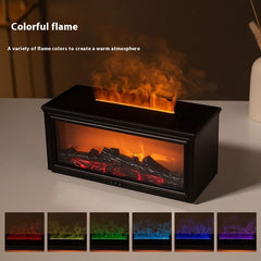 Simulation 3d Fireplace Flame Aroma Diffuser Household Desk