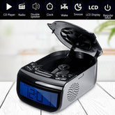 LCD Digital Alarm Dual Speakers Radio CD Music Player