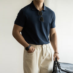 American-style Cotton Breathable Short-sleeved Polo Shirt