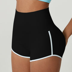 Contrast Color Peach Hip Hot Pants