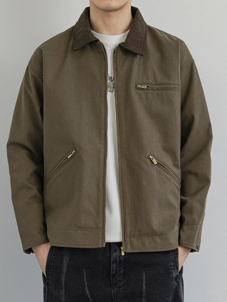 American Workwear Retro Lapel Jacket