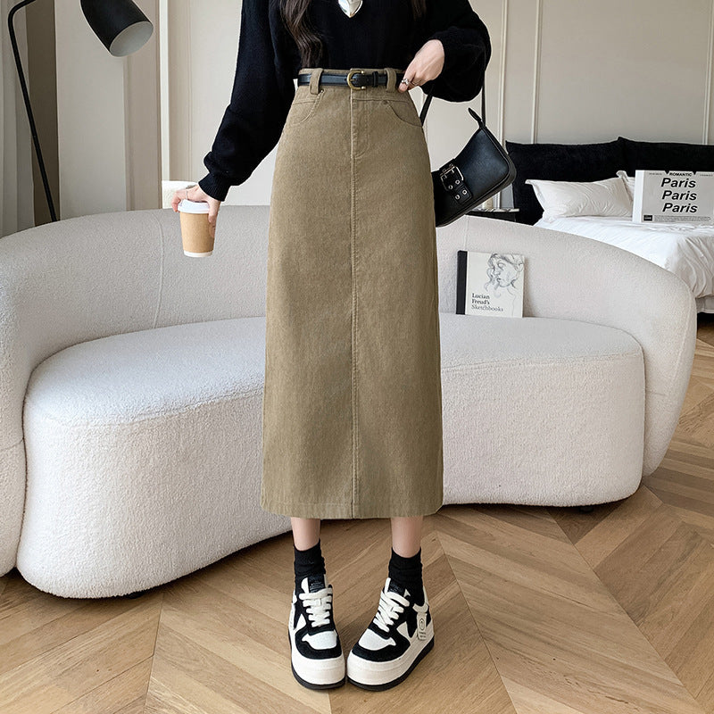 Retro-Rock, hochtailliert, A-Linie, Etuirock, gerader Schnitt