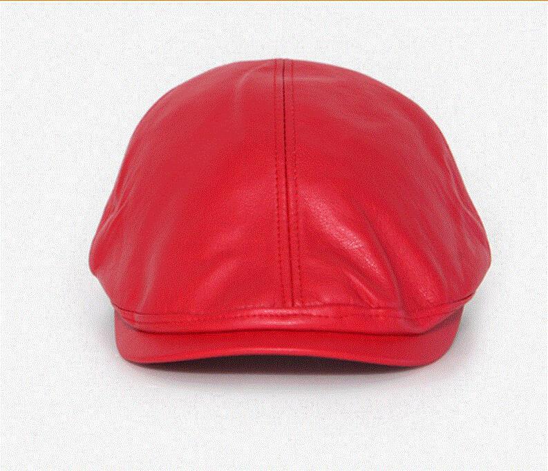 Vintage British Wind Leather Cap For Men And Women