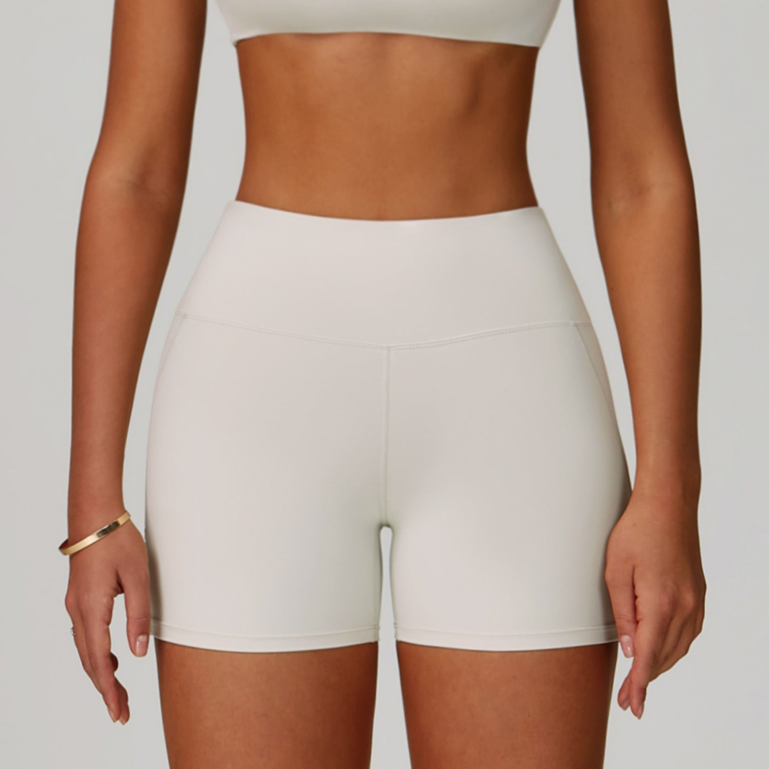 Quick-dry Hip Raise Belly Wrap Outdoor Running Sports And Fitness Shorts 3091