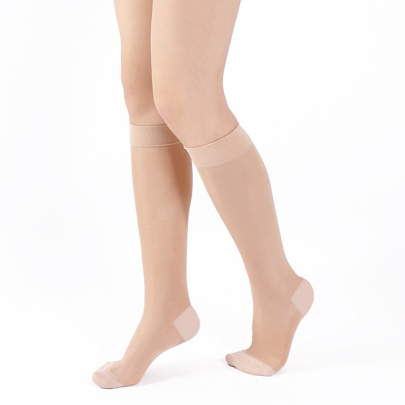 Women's Solid Color Minimalist Thin Compression Stockings