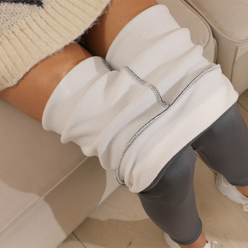 Cashmere Winter Wear High Waist Leggings For Women