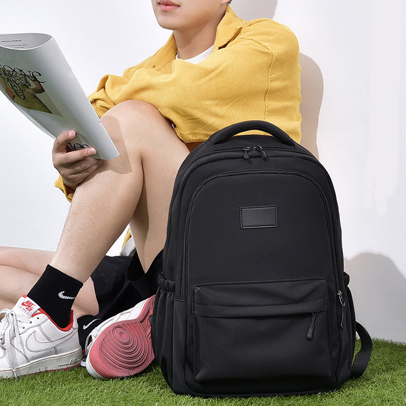 Fashion Oxford Backpack Waterproof Large Capacity Junior High School Students Schoolbag Girls Solid Campus Travel Bags Women