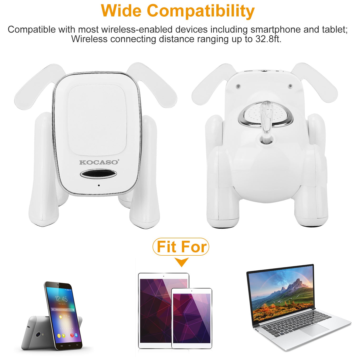 Puppy Dog Wireless Speaker Portable Mini Music Player Stereo Cute Animal Speaker With Built-In Mic FM Radio Stereo Bass MMC Card Slot USB Port For Cellphone Tablet